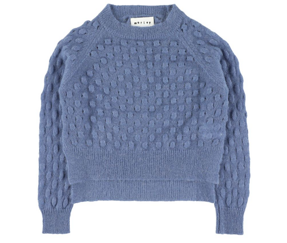 Morley Vicky Bleu Cropped Sweater