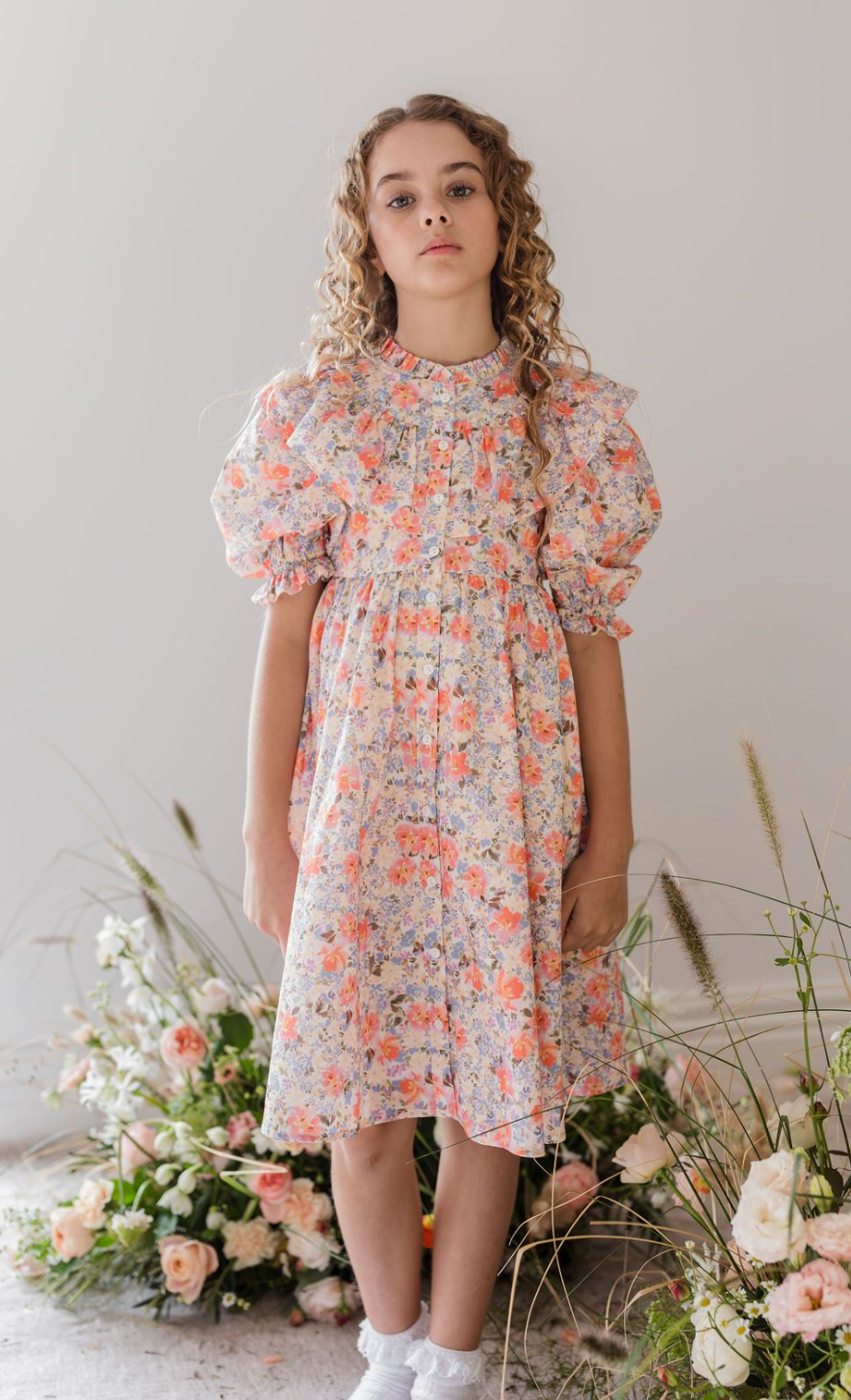 Steph Spring Bloom Voile Dress