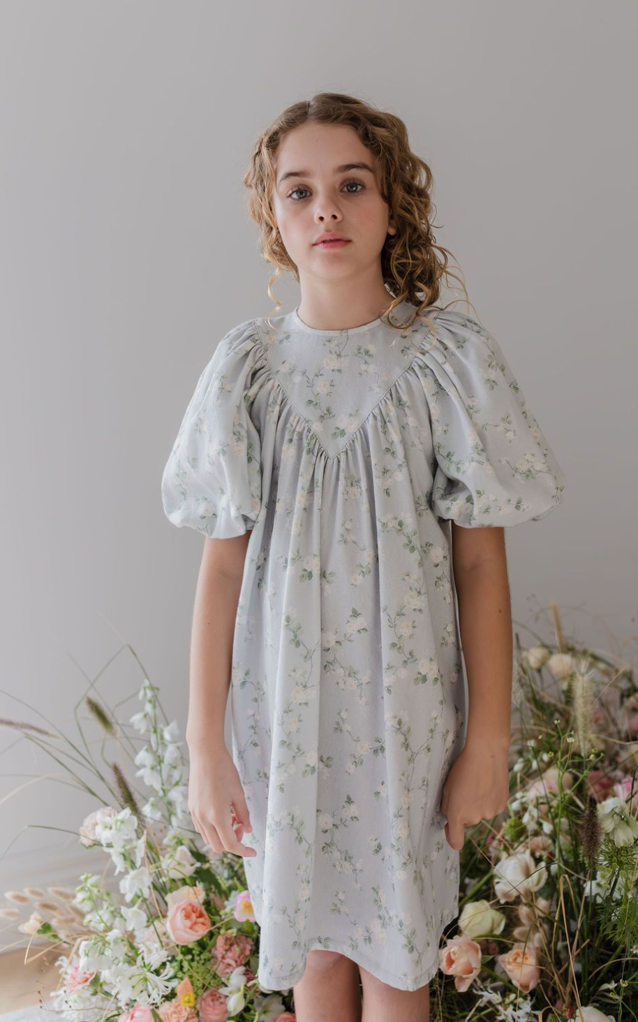 Steph Cream Bud Chambray Dress