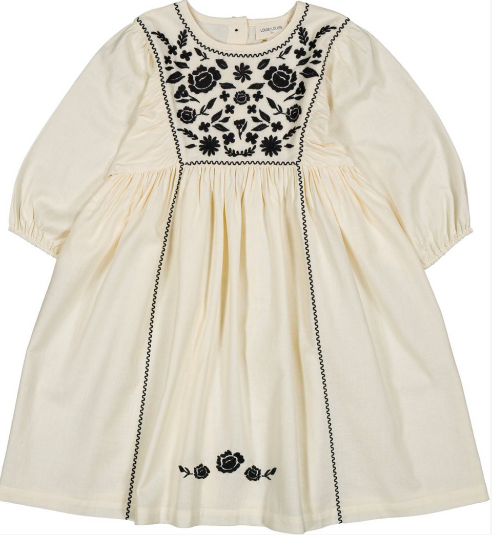 Louis Louise Cream Twill Mahani Dress