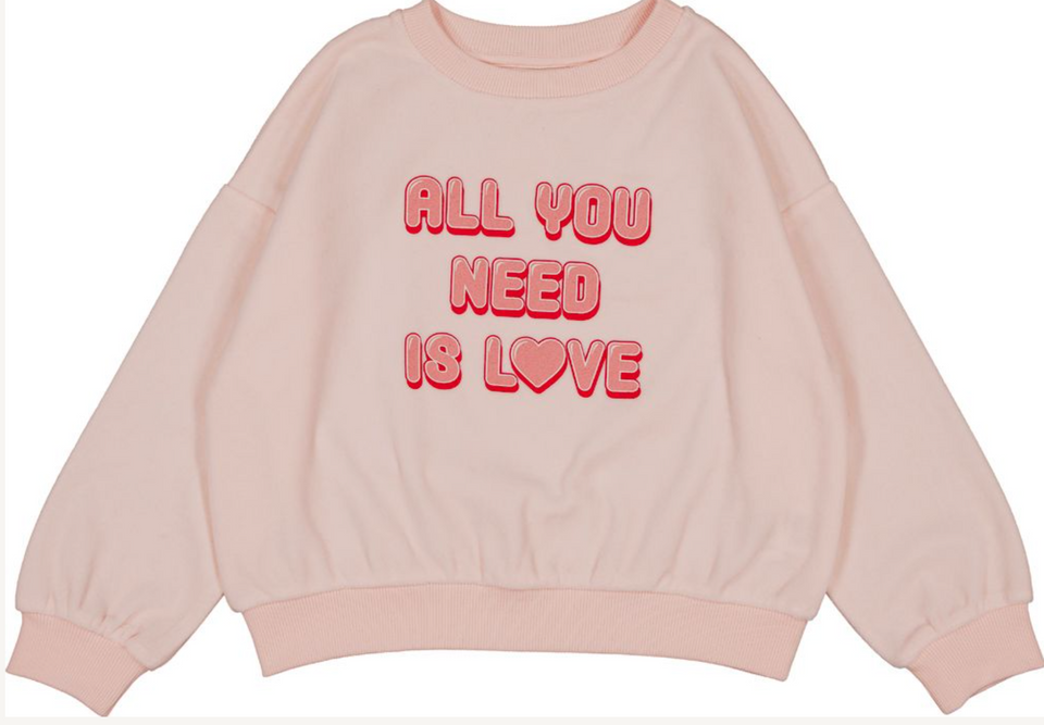Louis Louise Pink Velvet Love Sweater