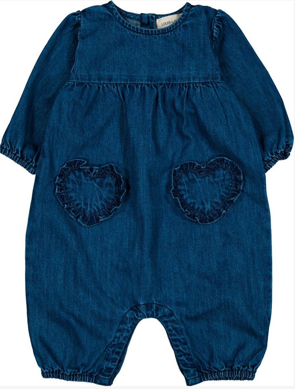 Louis Louise Blue Denim Romper