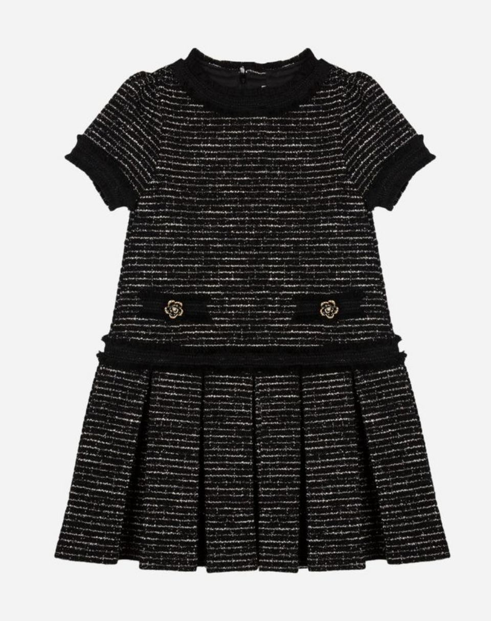 Patachou Black Tweed Dress