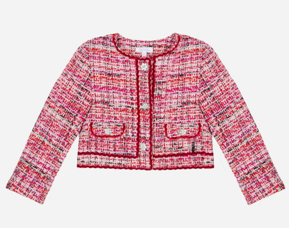 Patachou Red Tweed Jacket