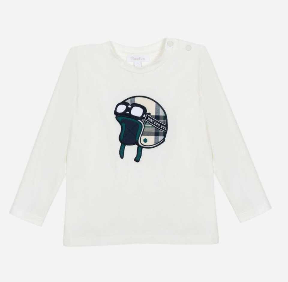 Patachou Ecru Boy T-Shirt