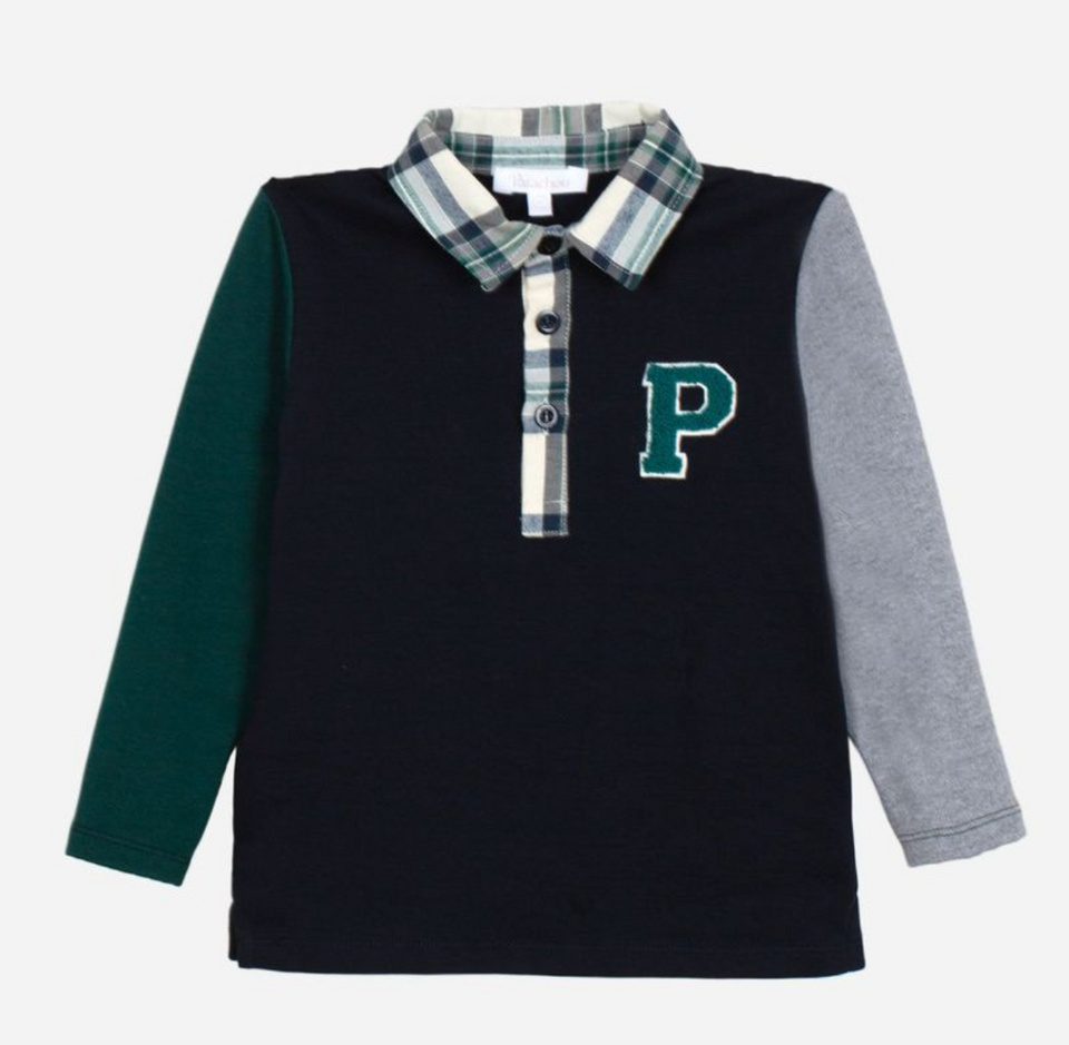 Patachou Marine "P" Boy Polo