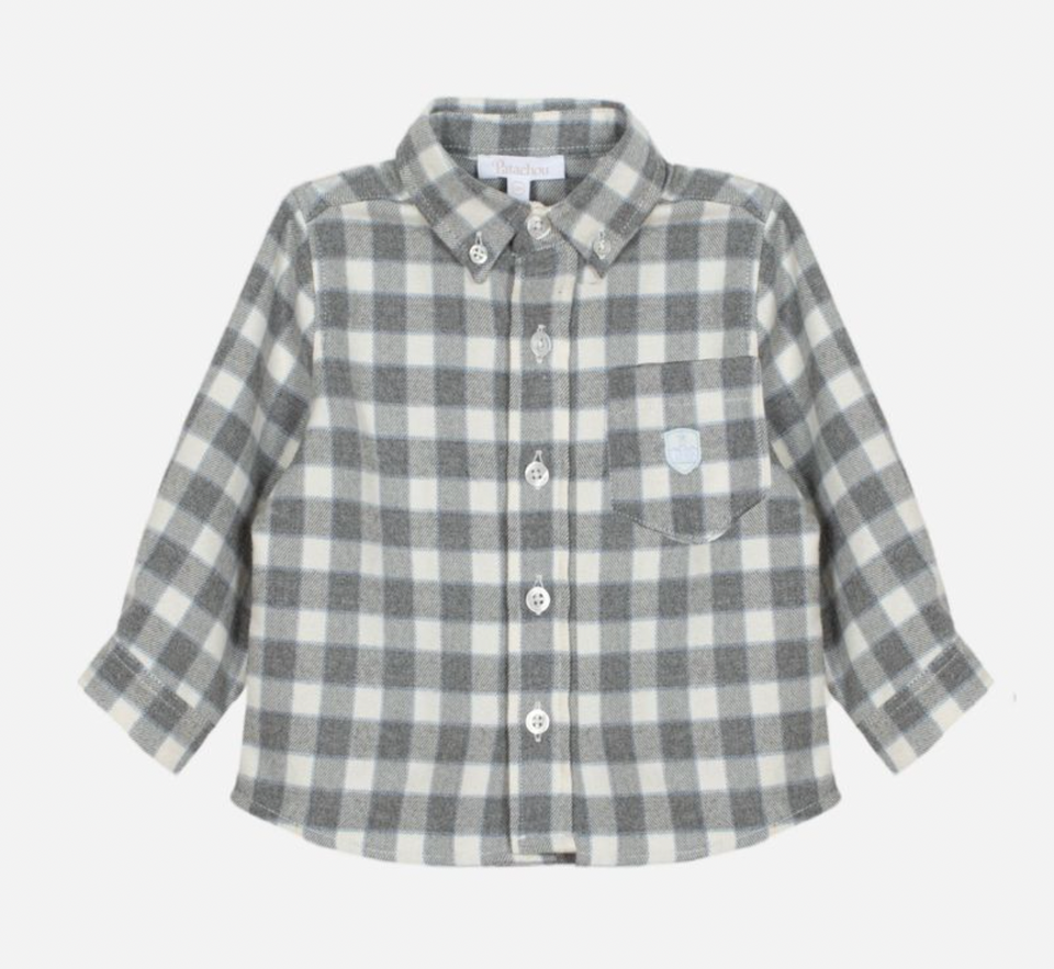 Patachou Grey Checked Shirt