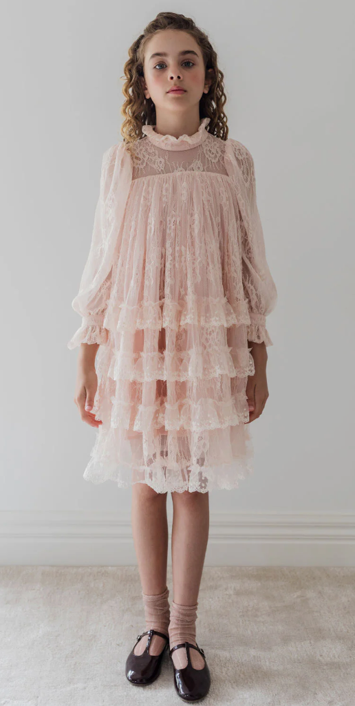 Petite Amalie Powder Pink Gisele Dress