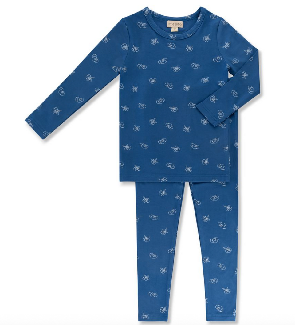Little Label Blueberry All Over Print Pajama