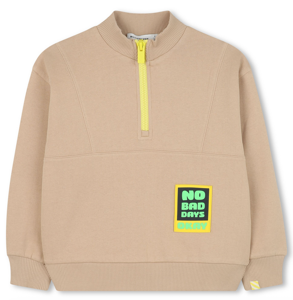 Billie Blush String Half Zip Sweatshirt
