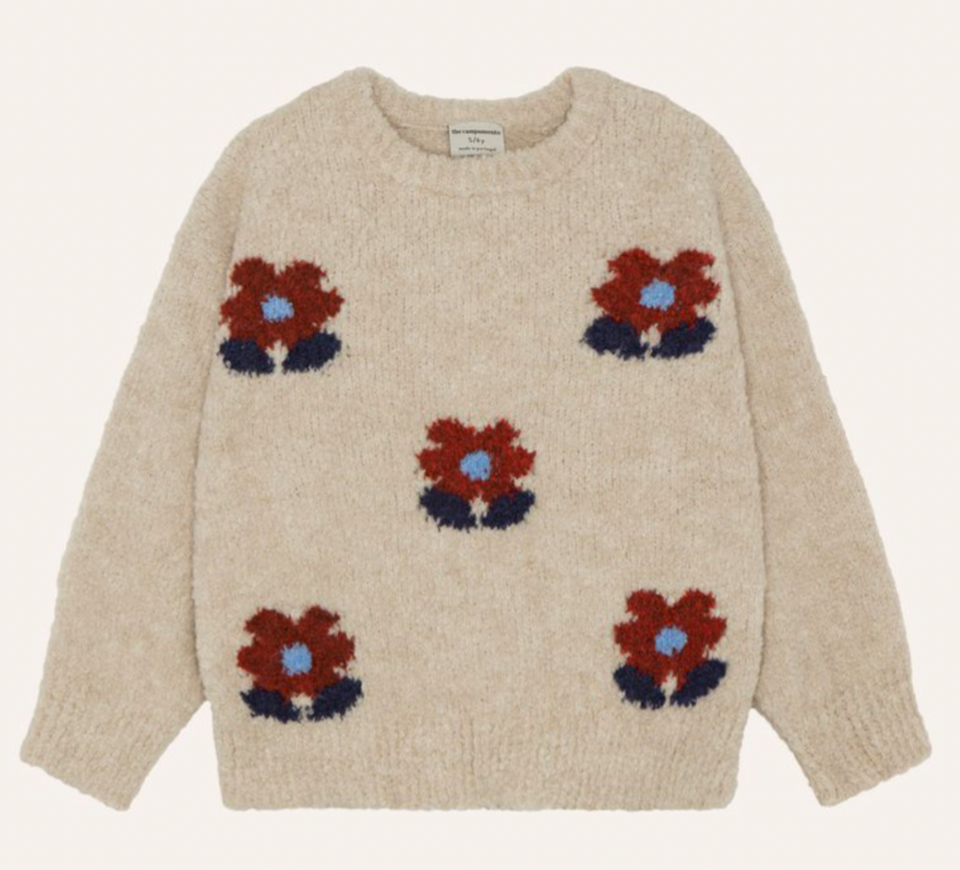 The Campamento Ecru Flower Sweater