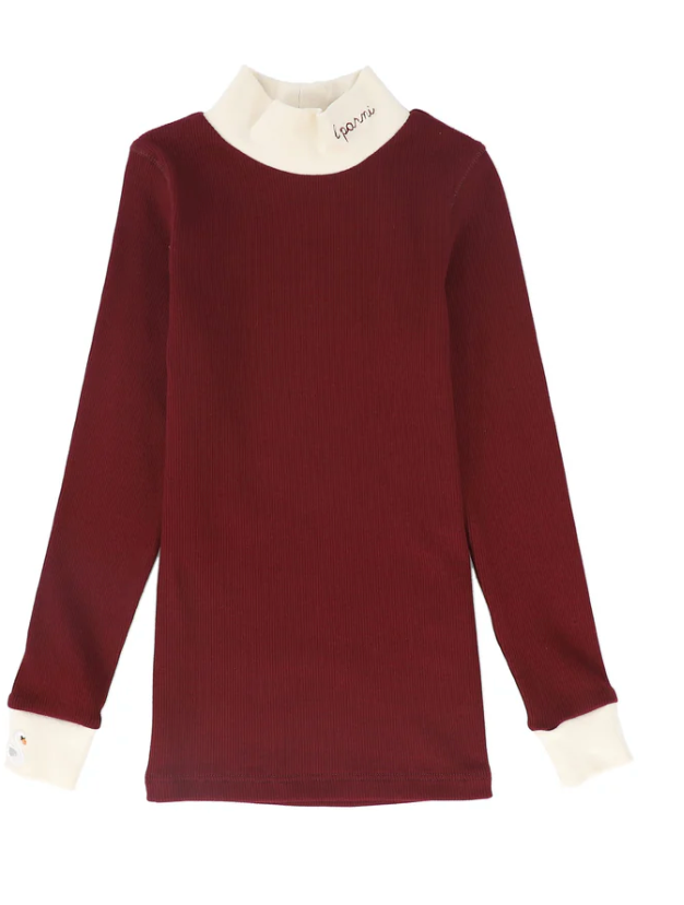 Little Parni Burgundy LP Turtleneck
