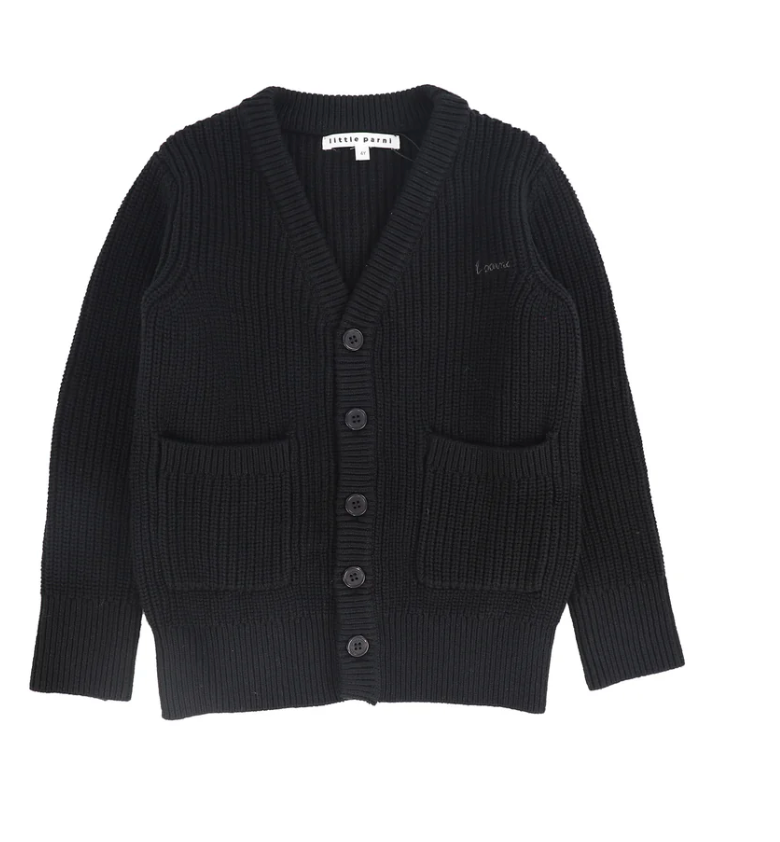 Little Parni Black Cardigan