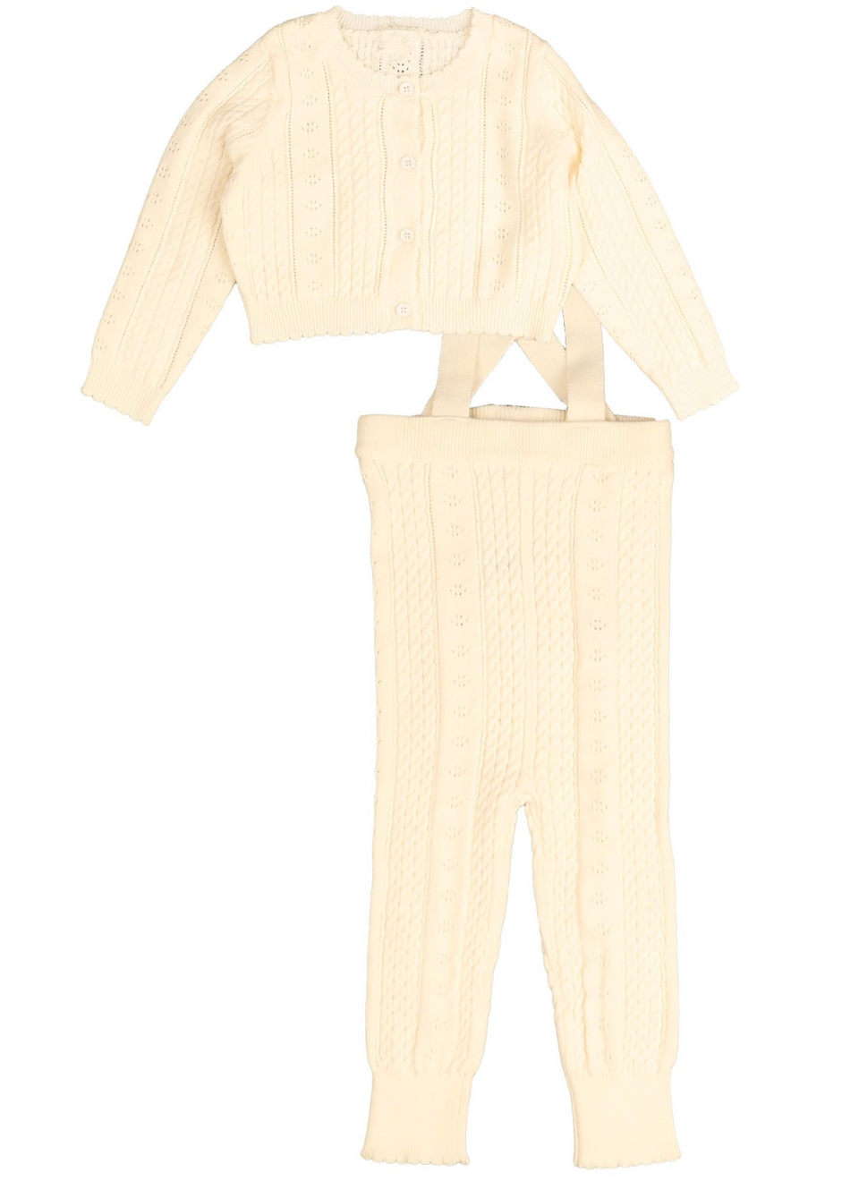 Belati Ivory Pointelle Set