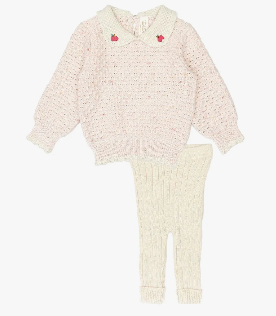 Tun Tun Rose/Confetti Lily Sweater Set