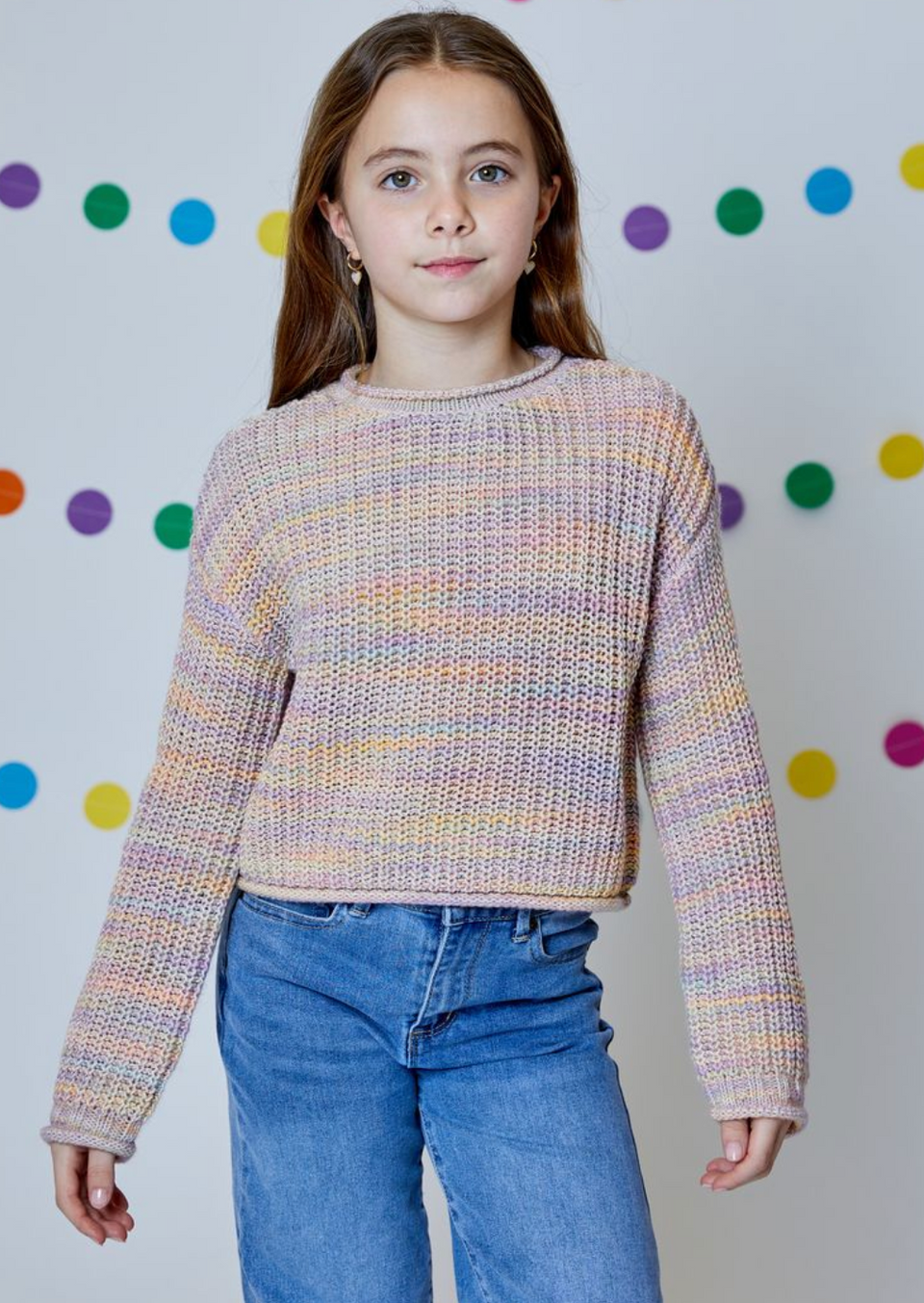 Design History Rainbow Combo Sweater