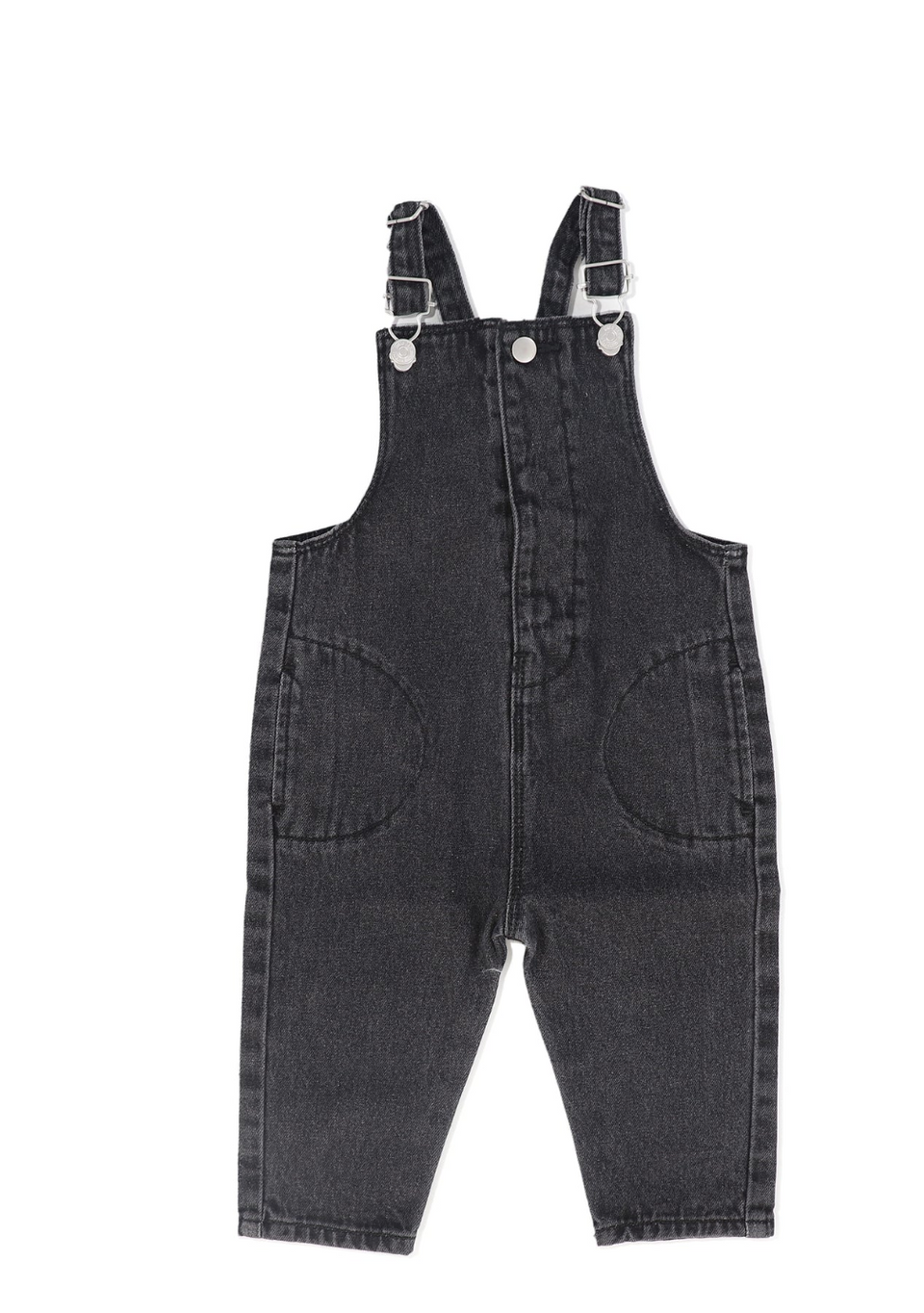 Little Parni Black Denim Overalls