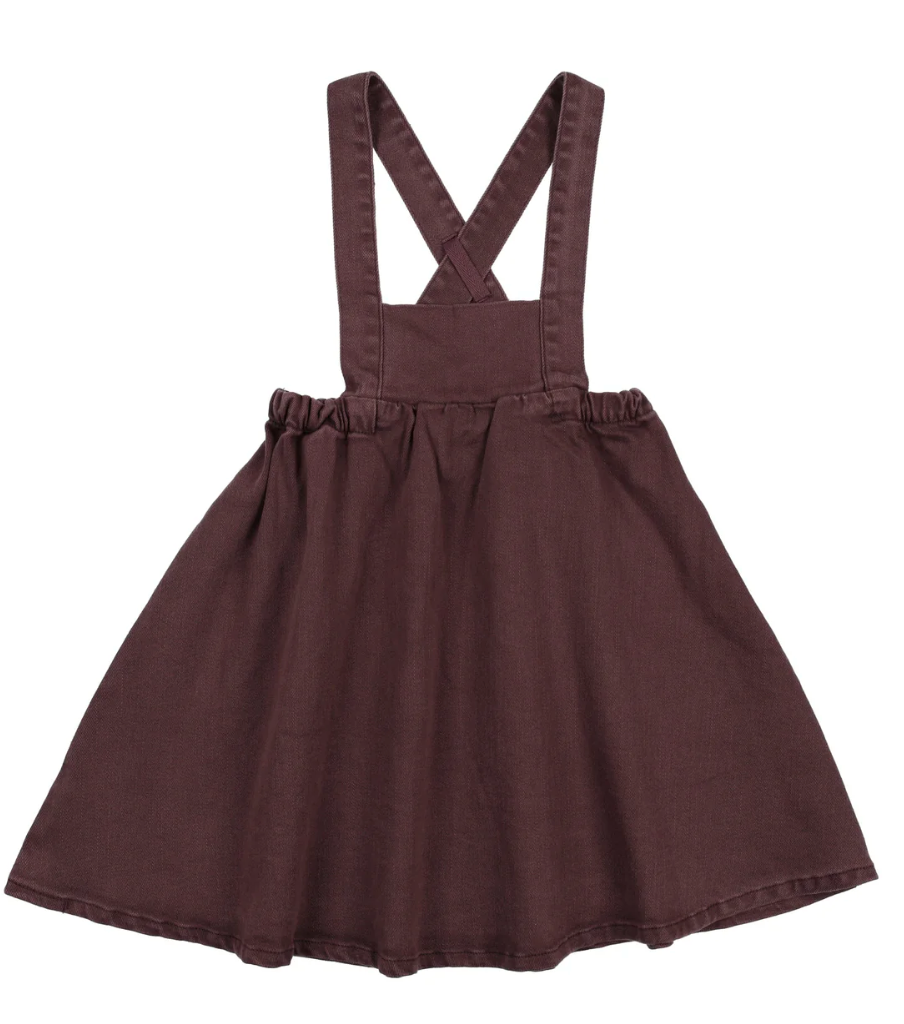 Kin Kin Plum Girls Bib Jumper