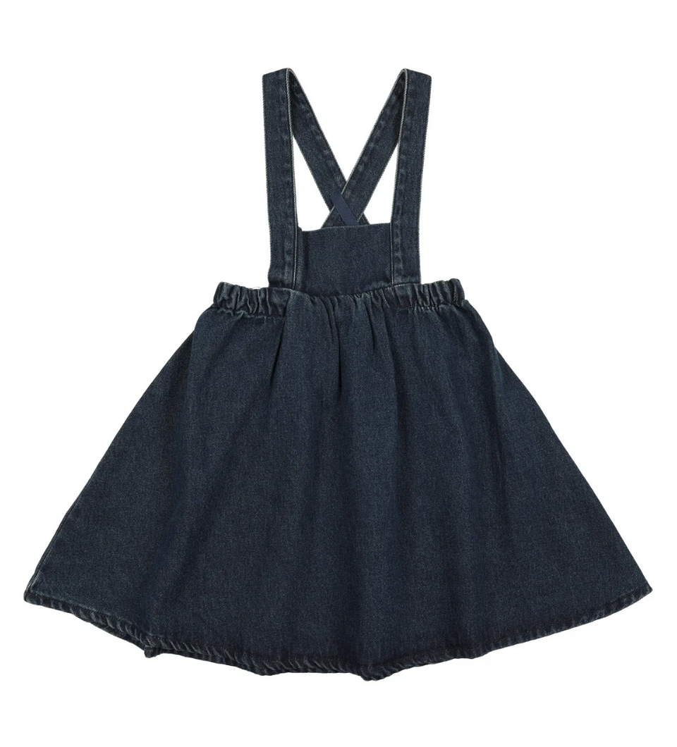 Kin Kin Midnight Blue Girls Bib Jumper