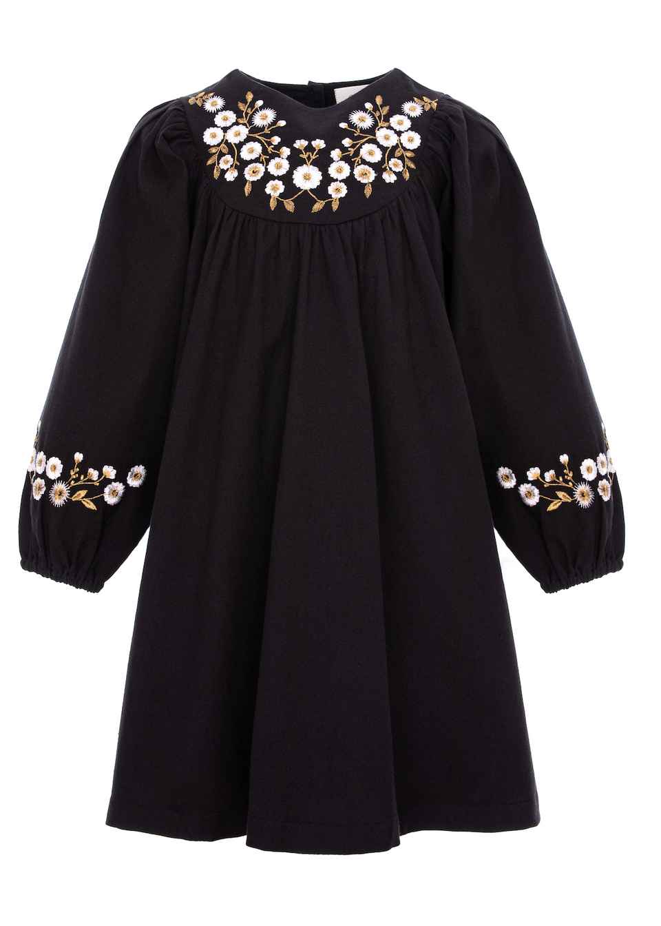 Pernille Christina Black/Ivory Embroidered Dress