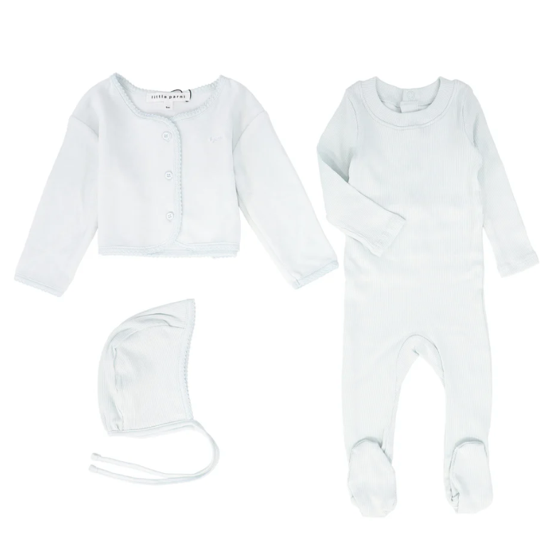 Little Parni Light Blue Baby Layette Set