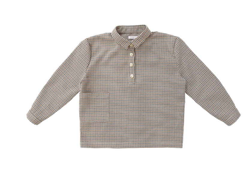 Coco Blanc Houndstooth Boxy Shirt