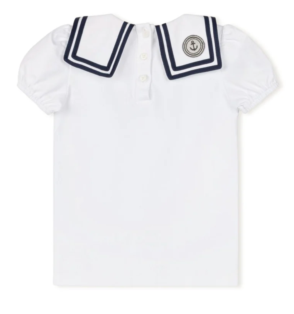 Madeleine Girls White S/S Tee
