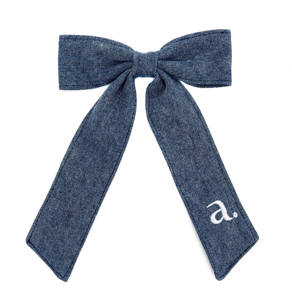 Archii Blue Denim Bow