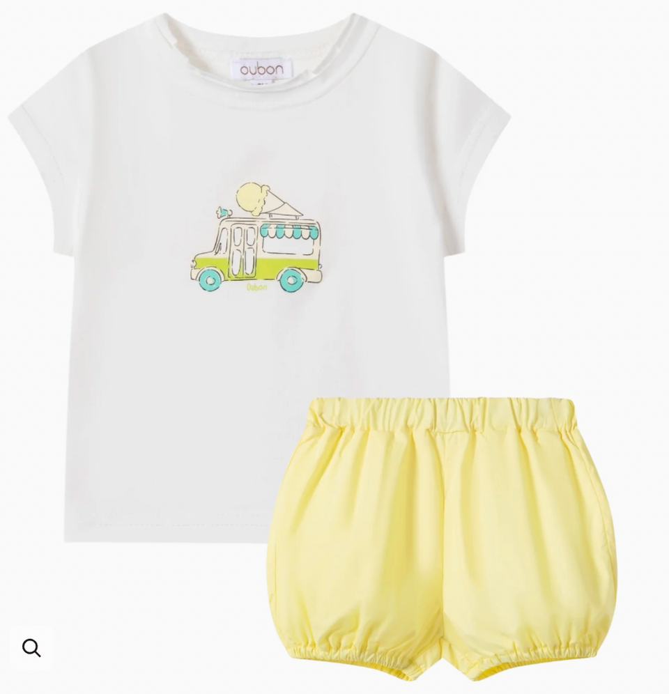 Oubon Ice Cream Truck Boys T-Shirt+ Bloomer Set