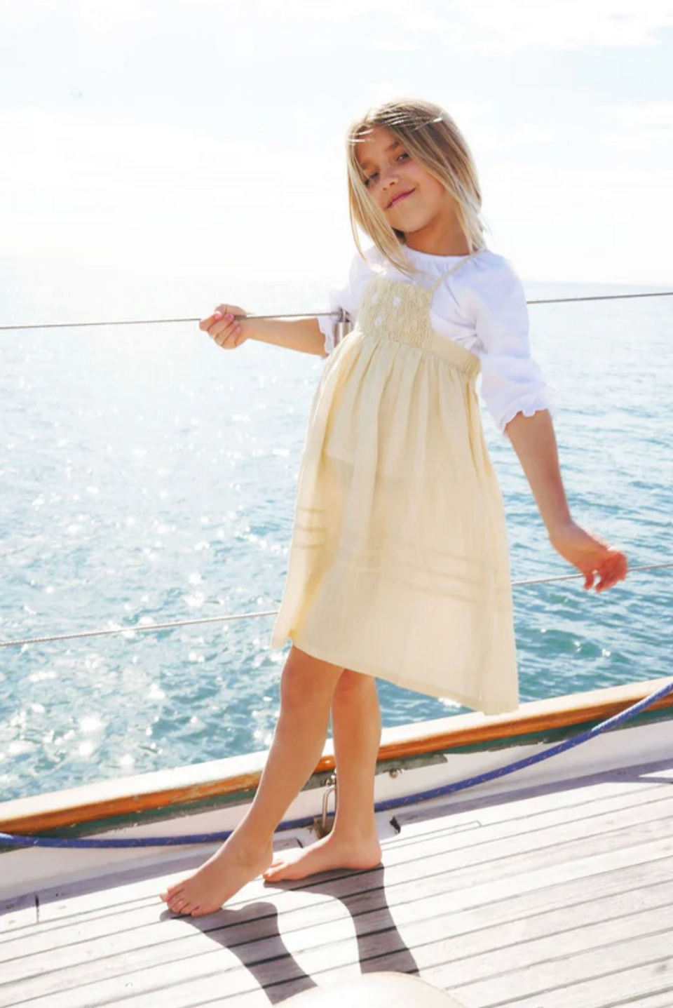 Calla Lili Yellow Daisies Girl Dress