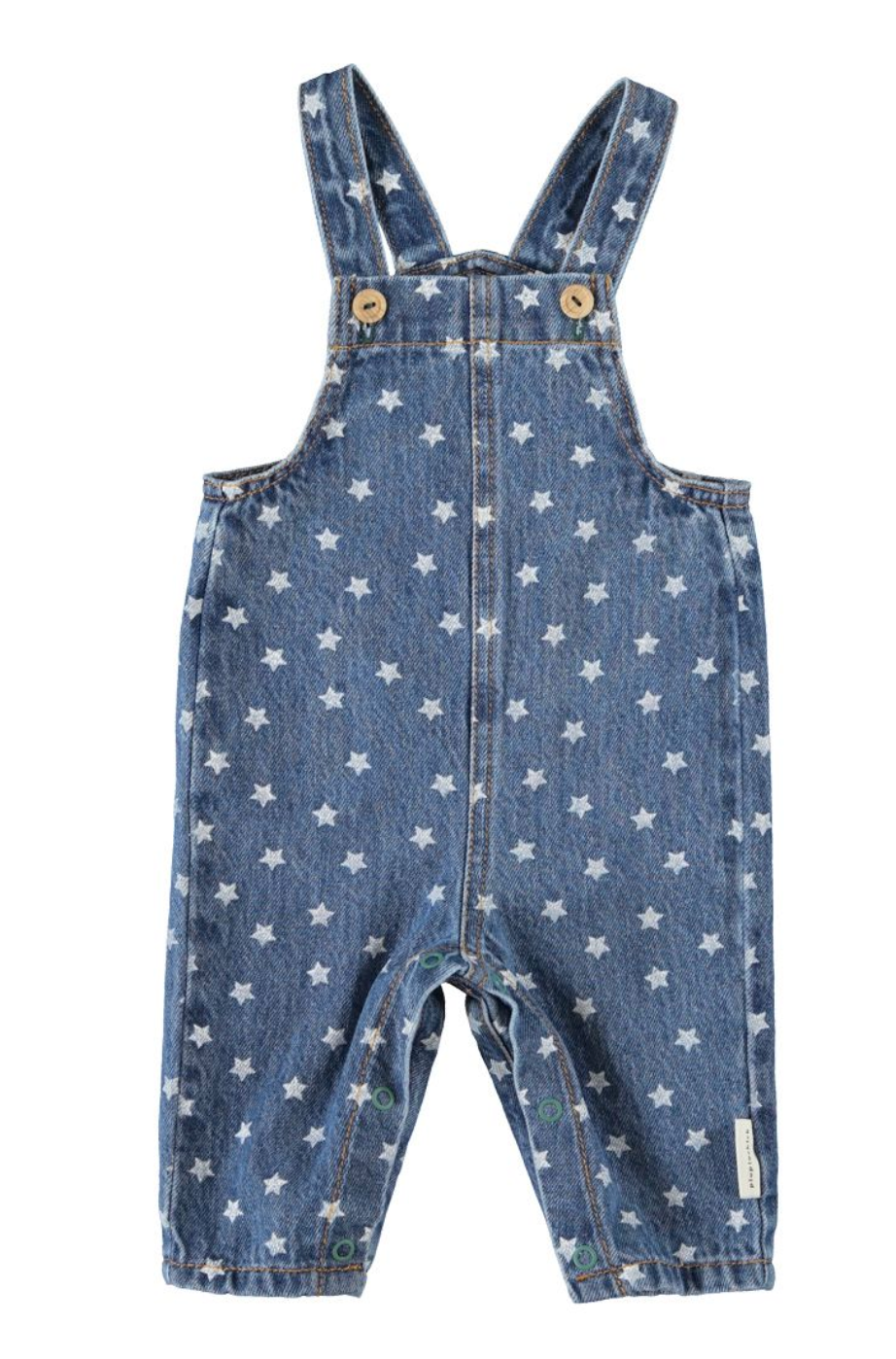 Piupiuchick Washed Denim w/ Stars Overall
