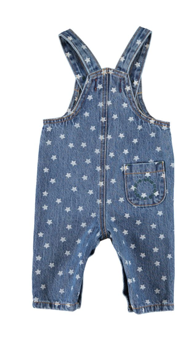Piupiuchick Washed Denim w/ Stars Overall