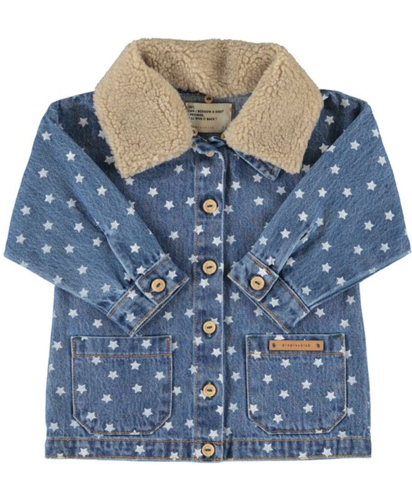 Piupiuchick Washed Denim w/ Stars Jacket