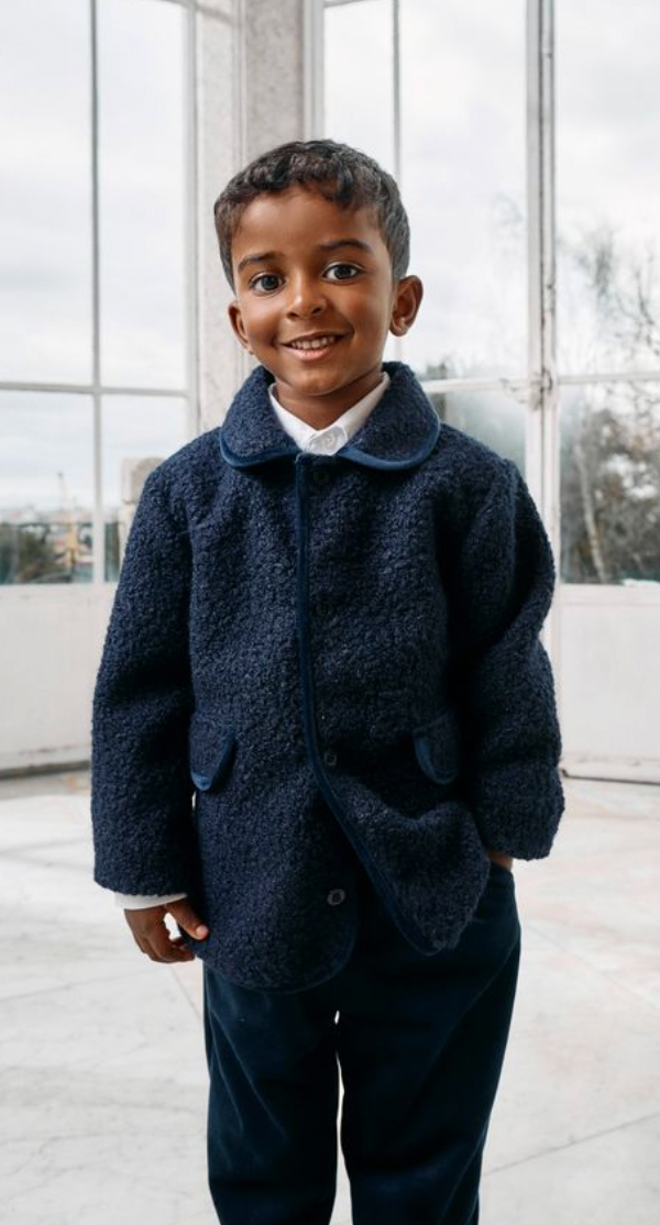 Patachou Marine Navy Blue Bouncle Jacket