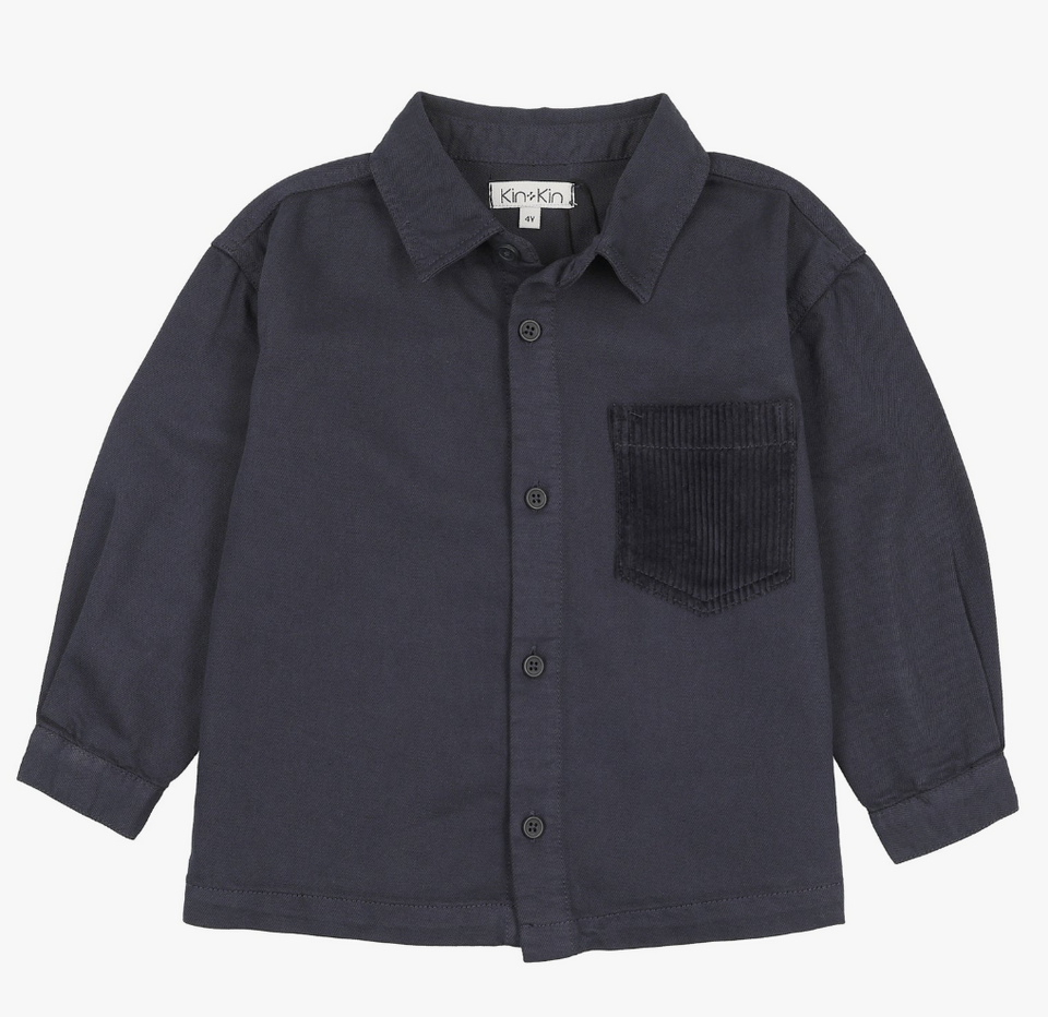 Kin+Kin Navy Denim Shirt