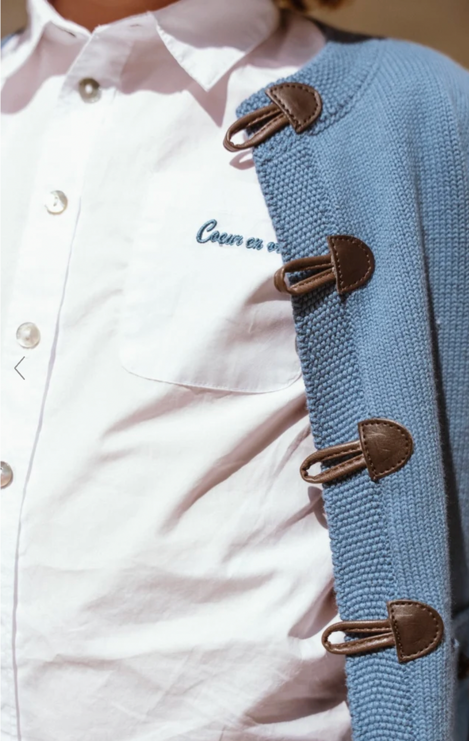 Coco Blanc White Boys Shirt