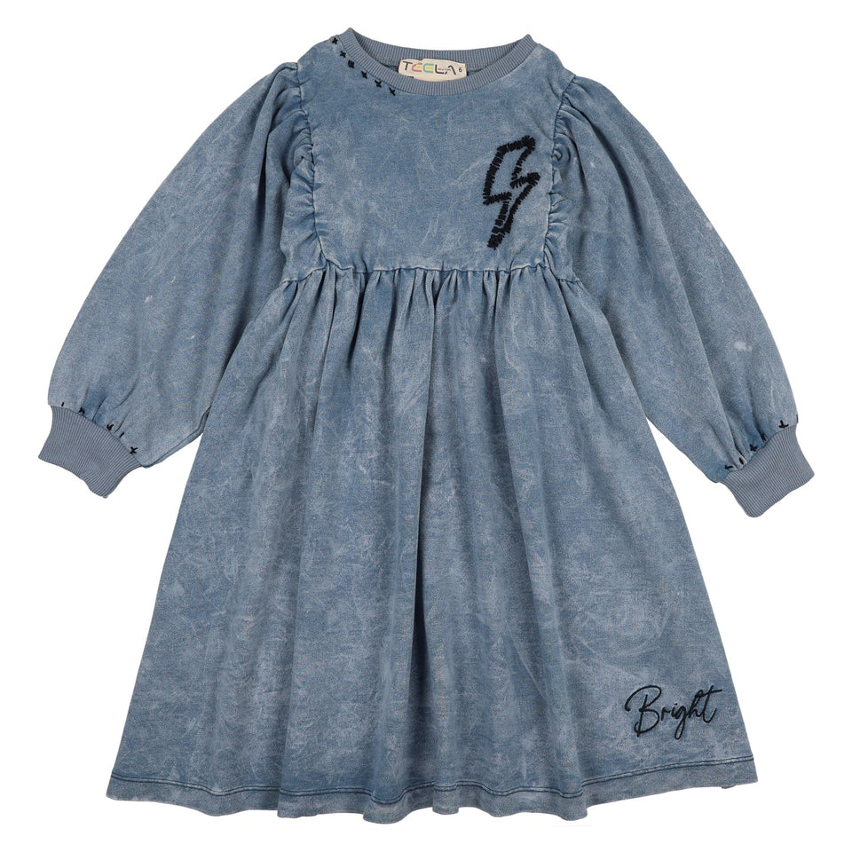 Teela Blue Wash Stitch Dress