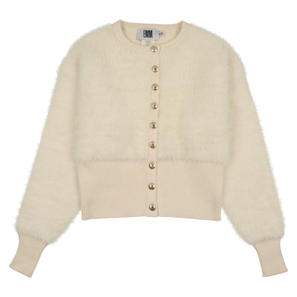Teela Ivory Mohair Cardigan