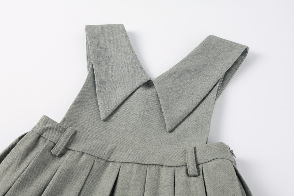 Nou Nelle Sage Teen Pleated Collar Jumper
