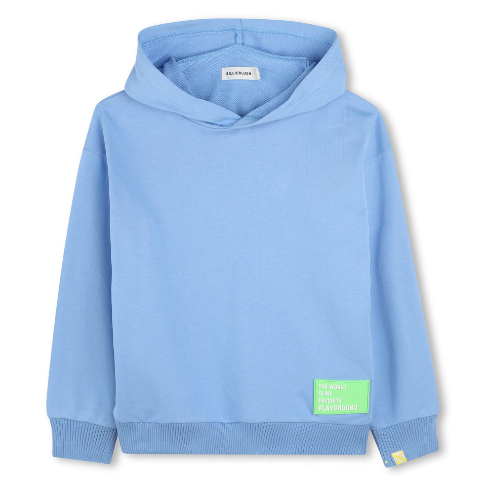 Billie Blush Pale Blue "okay" Hooded Sweatshirt