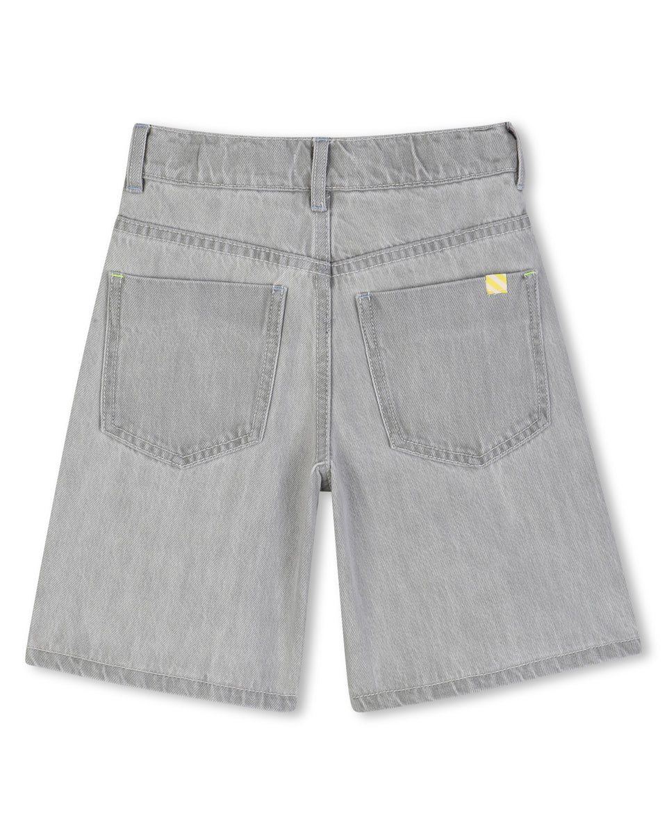 Billie Blush Denim Grey "Stay Cool" Bermuda Shorts