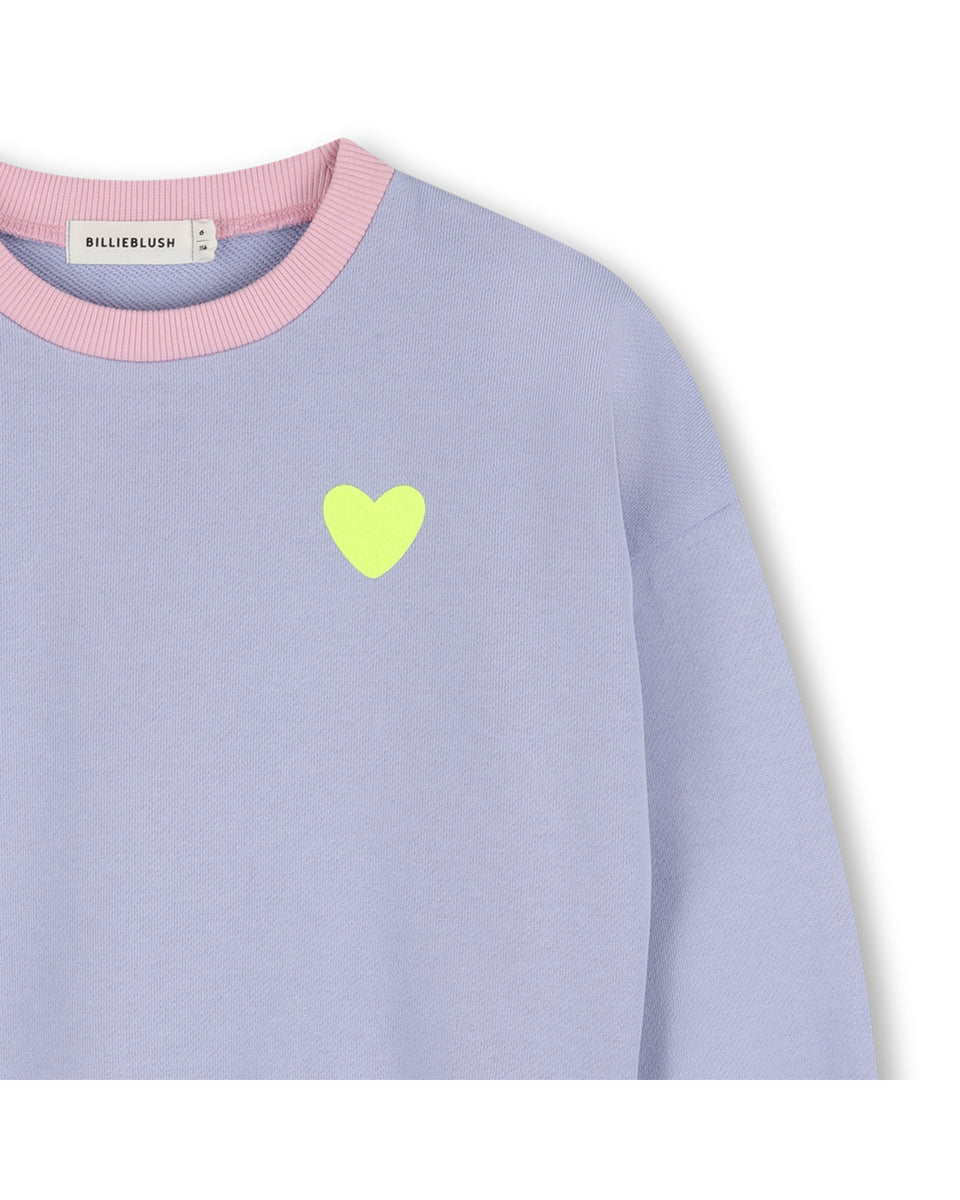 Billie Blush Angel Blue Graphic Crewneck Sweatshirt