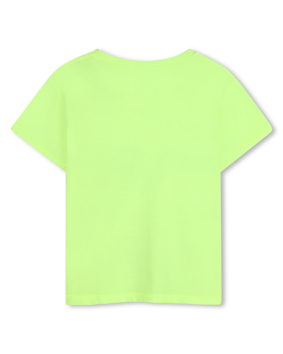 Billie Blush Green Lemon Sequin Graphic S/S T-Shirt