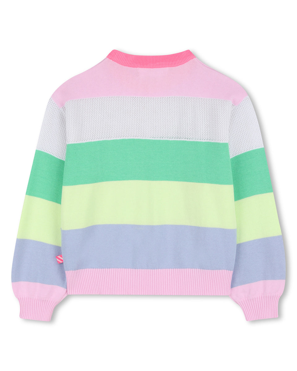 Billie Blush Multicolor Striped Sweater