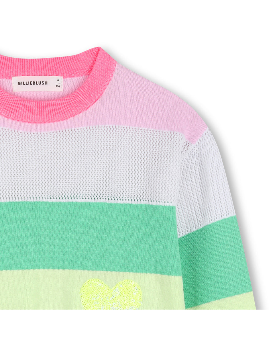 Billie Blush Multicolor Striped Sweater