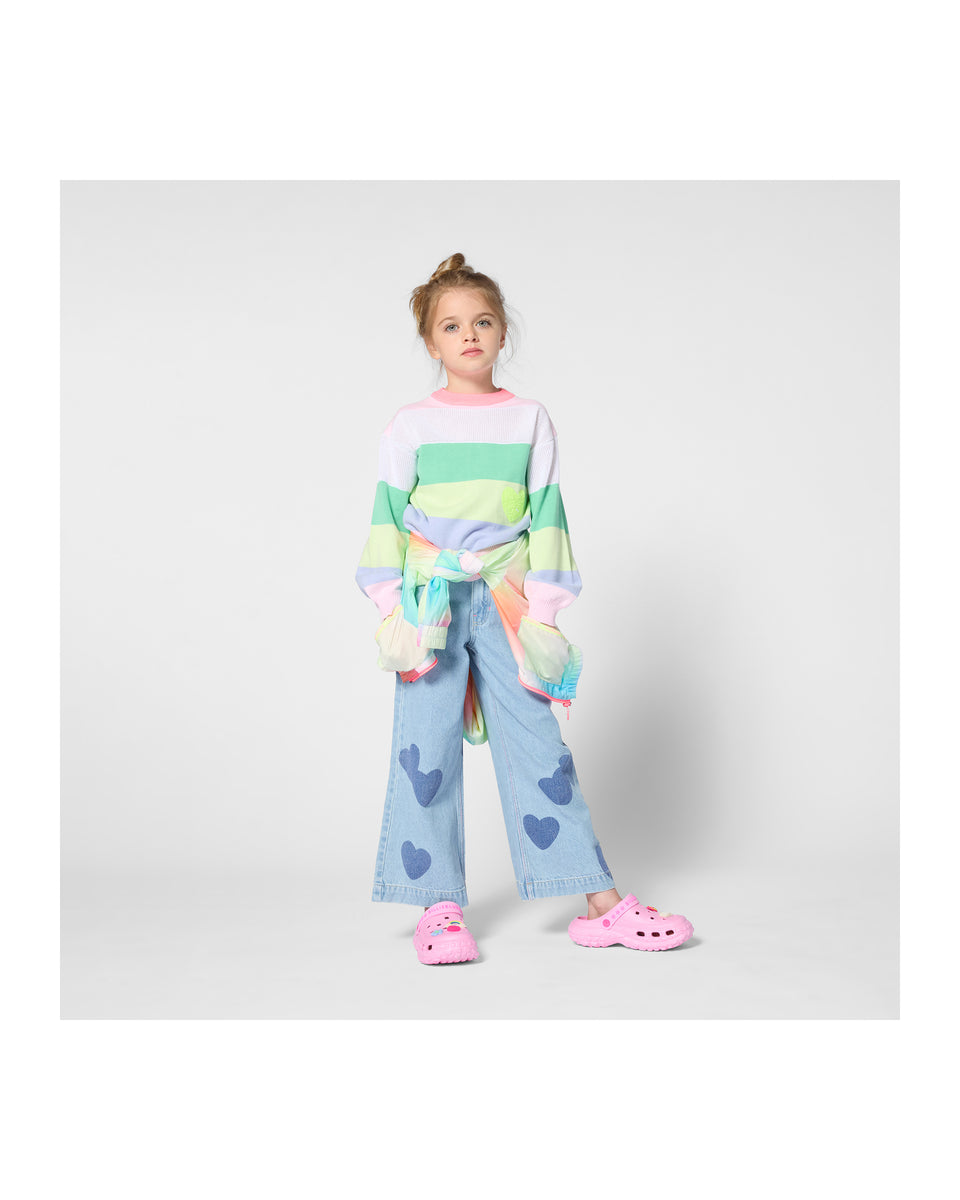 Billie Blush Multicolor Striped Sweater