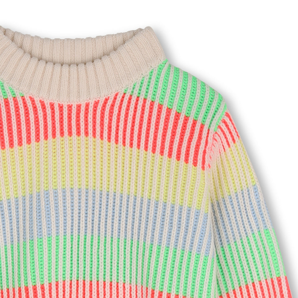 Billie Blush Ivory Boys Striped Knit Sweater