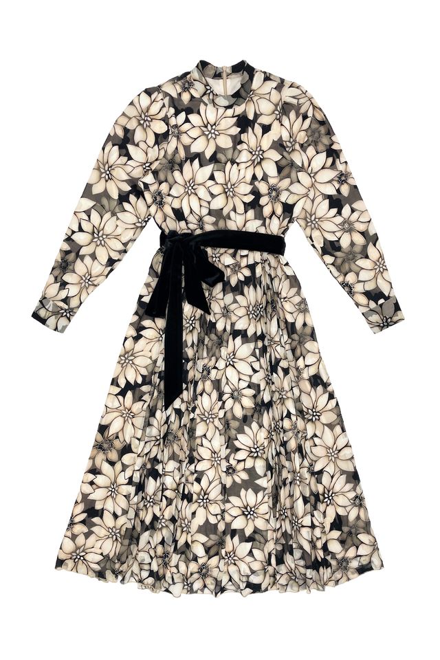 Elle oh Elle Judith Beige Flowers Dress