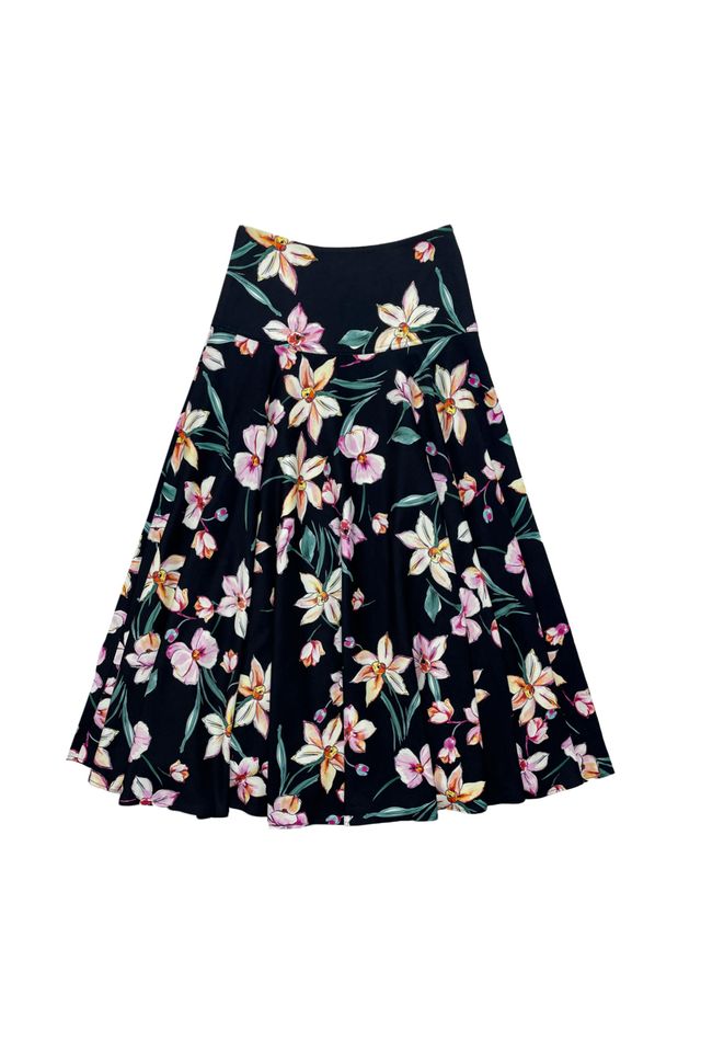 Elle oh Elle Colette Pink Flower Skirt
