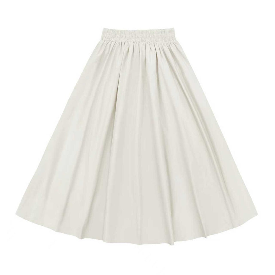 Little Parni Ivory Evening Teen Skirt